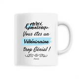 Mug - Merci, vous êtes un Vétérinaire trop Génial - 6 Coloris - Cadeau Personnalisable - Cadeaux-Positifs.com -Unique-Bleu-