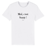 T-Shirt - Moi c'est Samy - Coton Bio - 6 Coloris - Cadeau Original - Cadeau Personnalisable - Cadeaux-Positifs.com -XS-Marine-