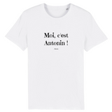 T-Shirt - Moi c'est Antonin - Coton Bio - 7 Coloris - Cadeau Original - Cadeau Personnalisable - Cadeaux-Positifs.com -XS-Marine-