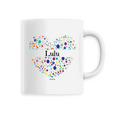 Mug - Lulu (Coeur) - 6 Coloris - Cadeau Unique & Tendre - Cadeau Personnalisable - Cadeaux-Positifs.com -Unique-Blanc-