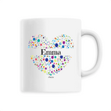 Mug - Emma (Coeur) - 6 Coloris - Cadeau Unique & Tendre - Cadeau Personnalisable - Cadeaux-Positifs.com -Unique-Blanc-