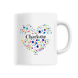Mug - Charlotte (Coeur) - 6 Coloris - Cadeau Unique & Tendre - Cadeau Personnalisable - Cadeaux-Positifs.com -Unique-Blanc-