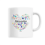 Mug - Alexandre (Coeur) - 6 Coloris - Cadeau Unique & Tendre - Cadeau Personnalisable - Cadeaux-Positifs.com -Unique-Blanc-