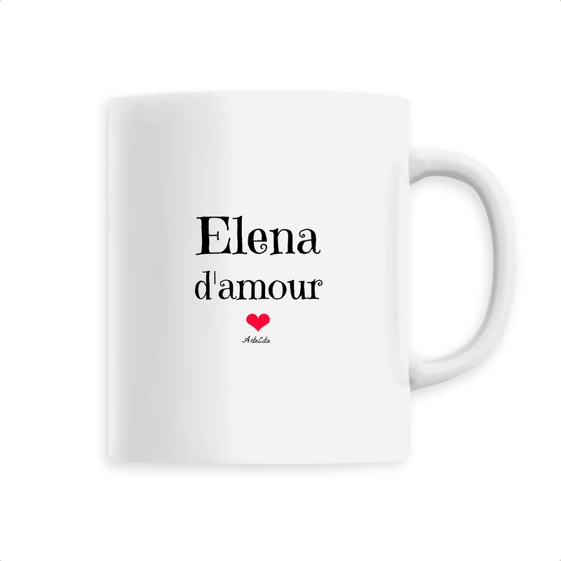 Cadeau anniversaire : Mug - Elena d'amour - 6 Coloris - Cadeau Original & Unique - Cadeau Personnalisable - Cadeaux-Positifs.com -Unique-Blanc-