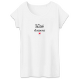 T-Shirt - Kiné d'amour - Coton Bio - 3 coloris - Cadeau Original - Cadeau Personnalisable - Cadeaux-Positifs.com -XS-Blanc-