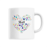 Mug - Maël (Coeur) - 6 Coloris - Cadeau Unique & Tendre - Cadeau Personnalisable - Cadeaux-Positifs.com -Unique-Blanc-