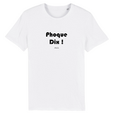 T-Shirt Premium - Phoque Dix - Coton Bio - 12 Coloris - Humour - Cadeau Personnalisable - Cadeaux-Positifs.com -XS-Indigo-