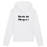 Sweat à Capuche - Ouate de Phoque - Coton Bio - 5 Coloris - Humour - Cadeau Personnalisable - Cadeaux-Positifs.com -XS-Marine-