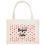 Grand Cabas - Le joli Bazar de Tata - Cadeau éco-responsable - Cadeau Personnalisable - Cadeaux-Positifs.com -Unique-Blanc-