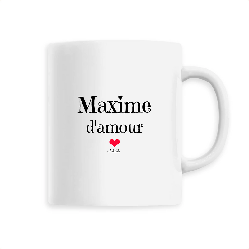 Cadeau anniversaire : Mug - Maxime d'amour - 6 Coloris - Cadeau Original & Tendre - Cadeau Personnalisable - Cadeaux-Positifs.com -Unique-Blanc-