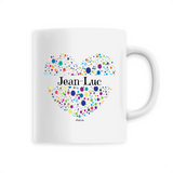Mug - Jean-Luc (Coeur) - 6 Coloris - Cadeau Unique & Tendre - Cadeau Personnalisable - Cadeaux-Positifs.com -Unique-Blanc-