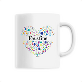 Mug - Faustine (Coeur) - 6 Coloris - Cadeau Unique & Tendre - Cadeau Personnalisable - Cadeaux-Positifs.com -Unique-Blanc-