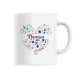 Mug - Thomas (Coeur) - 6 Coloris - Cadeau Unique & Tendre - Cadeau Personnalisable - Cadeaux-Positifs.com -Unique-Blanc-