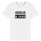T-Shirt Premium - Serge & Jane - Coton Bio - 12 Coloris - Mythique - Cadeau Personnalisable - Cadeaux-Positifs.com -XS-Marine-