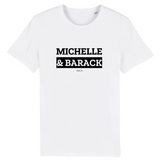 T-Shirt Premium - Michelle & Barack - Coton Bio - 12 Coloris - Mythique - Cadeau Personnalisable - Cadeaux-Positifs.com -XS-Bordeaux-