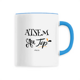 Mug - ATSEM au Top - 6 Coloris - Cadeau Original - Cadeau Personnalisable - Cadeaux-Positifs.com -Unique-Blanc-