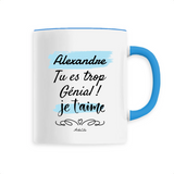 Mug - Alexandre je t'aime - 6 Coloris - Cadeau Tendre & Original - Cadeau Personnalisable - Cadeaux-Positifs.com -Unique-Blanc-
