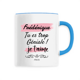 Mug - Frédérique je t'aime - 6 Coloris - Cadeau Tendre & Original - Cadeau Personnalisable - Cadeaux-Positifs.com -Unique-Blanc-