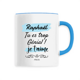 Mug - Raphaël je t'aime - 6 Coloris - Cadeau Tendre & Original - Cadeau Personnalisable - Cadeaux-Positifs.com -Unique-Blanc-