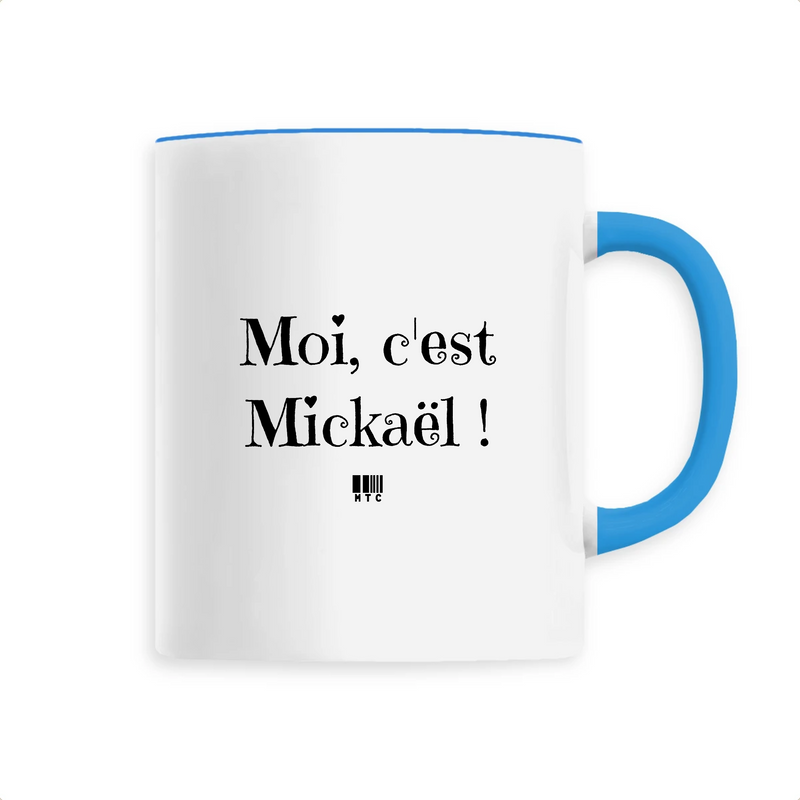 Cadeau anniversaire : Mug - Moi, c'est Mickaël - 6 Coloris - Cadeau Original - Cadeau Personnalisable - Cadeaux-Positifs.com -Unique-Bleu-