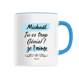 Mug - Mickaël je t'aime - 6 Coloris - Cadeau Tendre & Original - Cadeau Personnalisable - Cadeaux-Positifs.com -Unique-Blanc-
