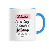 Mug - Bibiche je t'aime - 6 Coloris - Cadeau Tendre & Original - Cadeau Personnalisable - Cadeaux-Positifs.com -Unique-Blanc-