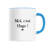 Mug - Moi c'est Hugo - 6 Coloris - Cadeau Original - Cadeau Personnalisable - Cadeaux-Positifs.com -Unique-Bleu-