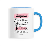 Mug - Virginie je t'aime - 6 Coloris - Cadeau Tendre & Original - Cadeau Personnalisable - Cadeaux-Positifs.com -Unique-Blanc-
