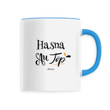 Mug - Hasna au Top - 6 Coloris - Cadeau Original - Cadeau Personnalisable - Cadeaux-Positifs.com -Unique-Blanc-