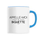 Mug - Appelle-moi Biquette - 6 Coloris - Cadeau Original - Cadeau Personnalisable - Cadeaux-Positifs.com -Unique-Blanc-