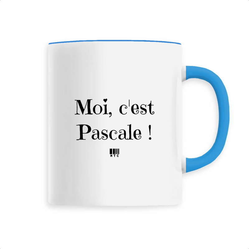 Cadeau anniversaire : Mug - Moi c'est Pascale - 6 Coloris - Cadeau Original - Cadeau Personnalisable - Cadeaux-Positifs.com -Unique-Bleu-