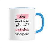 Mug - Iris je t'aime - 6 Coloris - Cadeau Tendre & Original - Cadeau Personnalisable - Cadeaux-Positifs.com -Unique-Blanc-