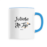 Mug - Juliette au Top - 6 Coloris - Cadeau Original - Cadeau Personnalisable - Cadeaux-Positifs.com -Unique-Blanc-