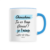 Mug - Chouchou je t'aime - 6 Coloris - Cadeau Tendre & Original - Cadeau Personnalisable - Cadeaux-Positifs.com -Unique-Blanc-
