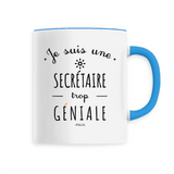 Mug - Une Secrétaire trop Géniale - 6 Coloris - Cadeau Original - Cadeau Personnalisable - Cadeaux-Positifs.com -Unique-Blanc-
