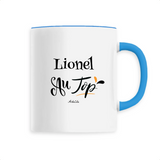 Mug - Lionel au Top - 6 Coloris - Cadeau Original - Cadeau Personnalisable - Cadeaux-Positifs.com -Unique-Blanc-