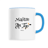 Mug - Maître au Top - 6 Coloris - Cadeau Original - Cadeau Personnalisable - Cadeaux-Positifs.com -Unique-Blanc-