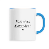 Mug - Moi c'est Alexandra - 6 Coloris - Cadeau Original - Cadeau Personnalisable - Cadeaux-Positifs.com -Unique-Bleu-