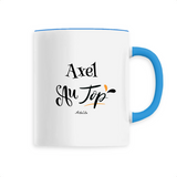 Mug - Axel au Top - 6 Coloris - Cadeau Original - Cadeau Personnalisable - Cadeaux-Positifs.com -Unique-Blanc-