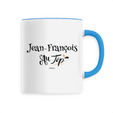 Mug - Jean-François au Top - 6 Coloris - Cadeau Original - Cadeau Personnalisable - Cadeaux-Positifs.com -Unique-Blanc-