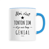 Mug - Tonton Jim est trop Génial - 6 Coloris - Cadeau Original - Cadeau Personnalisable - Cadeaux-Positifs.com -Unique-Blanc-