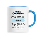 Mug - Merci Voisin - 6 Coloris - Cadeau Original - Cadeau Personnalisable - Cadeaux-Positifs.com -Unique-Bleu-