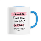 Mug - Henriette je t'aime - 6 Coloris - Cadeau Tendre & Original - Cadeau Personnalisable - Cadeaux-Positifs.com -Unique-Blanc-