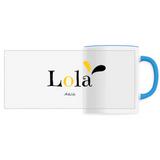 Mug - Lola - 6 Coloris - Cadeau Original - Cadeau Personnalisable - Cadeaux-Positifs.com -Unique-Blanc-