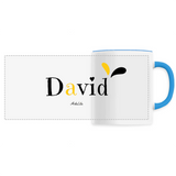Mug - David - 6 Coloris - Cadeau Original - Cadeau Personnalisable - Cadeaux-Positifs.com -Unique-Blanc-