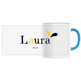 Mug - Laura - 6 Coloris - Cadeau Original - Cadeau Personnalisable - Cadeaux-Positifs.com -Unique-Bleu-