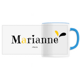 Mug - Marianne - 6 Coloris - Cadeau Original - Cadeau Personnalisable - Cadeaux-Positifs.com -Unique-Blanc-