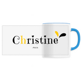 Mug - Christine - 6 Coloris - Cadeau Original - Cadeau Personnalisable - Cadeaux-Positifs.com -Unique-Blanc-