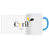 Mug - Cyril - 6 Coloris - Cadeau Original - Cadeau Personnalisable - Cadeaux-Positifs.com -Unique-Blanc-