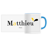 Mug - Matthieu - 6 Coloris - Cadeau Original - Cadeau Personnalisable - Cadeaux-Positifs.com -Unique-Bleu-